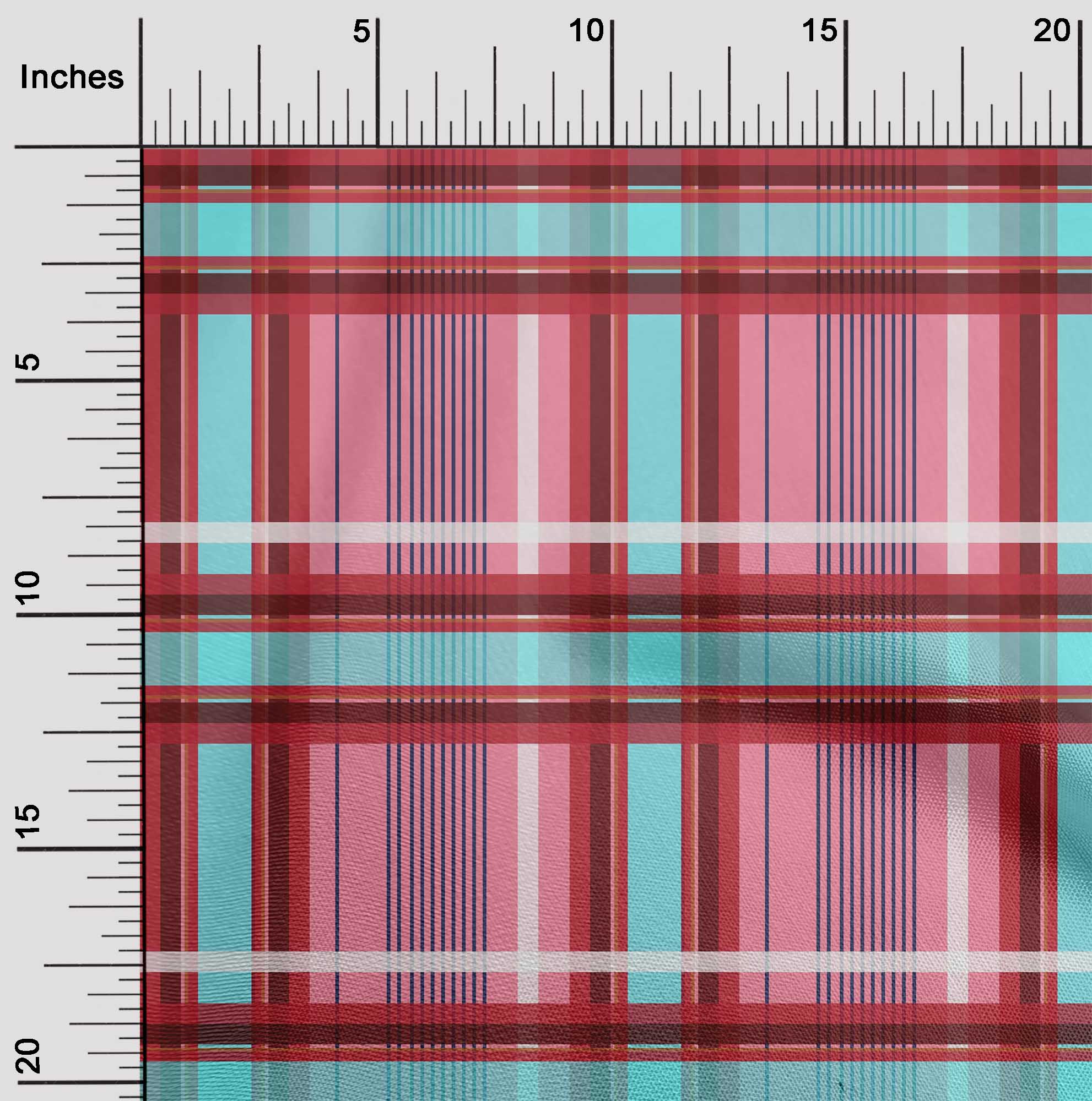 

oneOone Cotton Flex Dusty Brown Fabric Madras Check Craft Projects Decor Fabric Printed By The Yard 40 Inch 42 Inch Wide - Viscose Chiffon рожевий