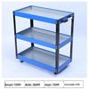 Heavy-Duty Three-Tier Mobile Tool Cart for Auto Repair and Maintenance