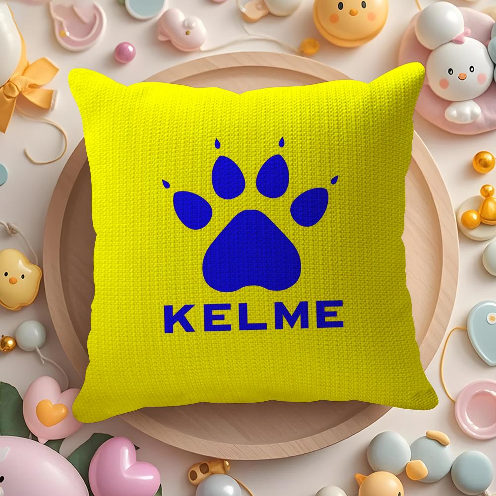 Luxury Fashion K-Kelme Cushion Cover Linen Organic Fabric Double-Sided Printing Breathable Pillow Case Sofa Home Decor Gift