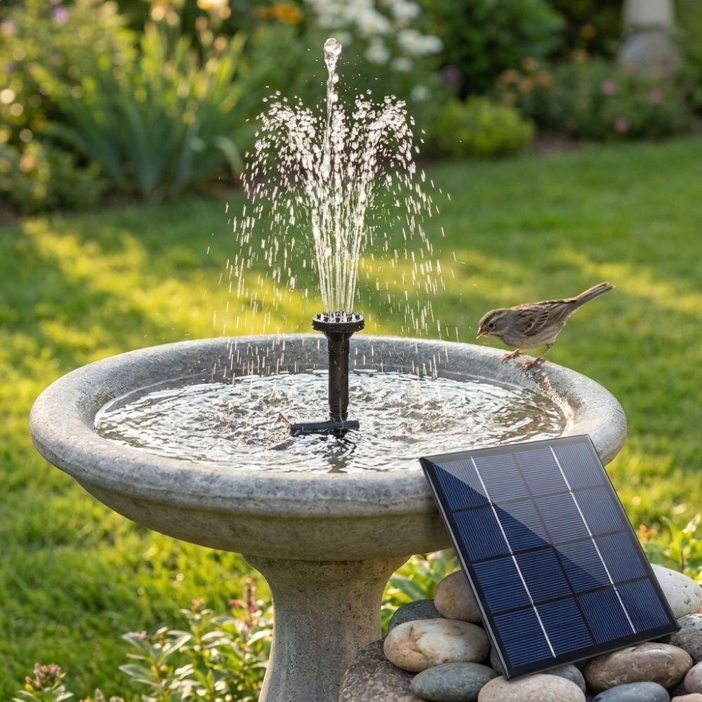 Adjustable Solar Panel Solar Fountain Pump PET Mini Fountain Pump Durable Fountain Panel Kit