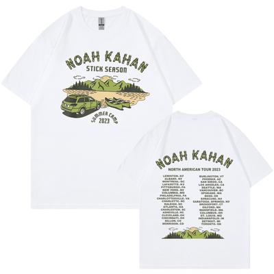 Unisex T Shirts Streetwear Oversize T-Shirt Harajuku 2024 Summer Short Sleeve Top Tee Unisex Cotton Noah Kahan Print Hip Hop Tshirt