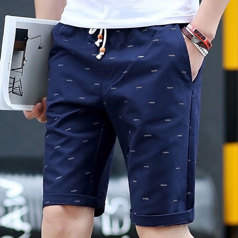 Men's Casual Shorts Fashion Menswear Sports Jogging Men Plus Size Solid Color Drawstring Shorts Pants