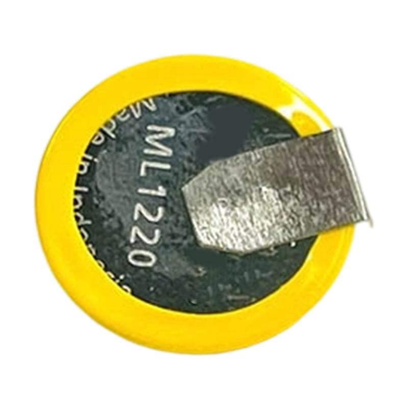 Metal Solder Tab ML1220 3V Button Battery with Soldering Pin For Clock Backup And Precised Instrument