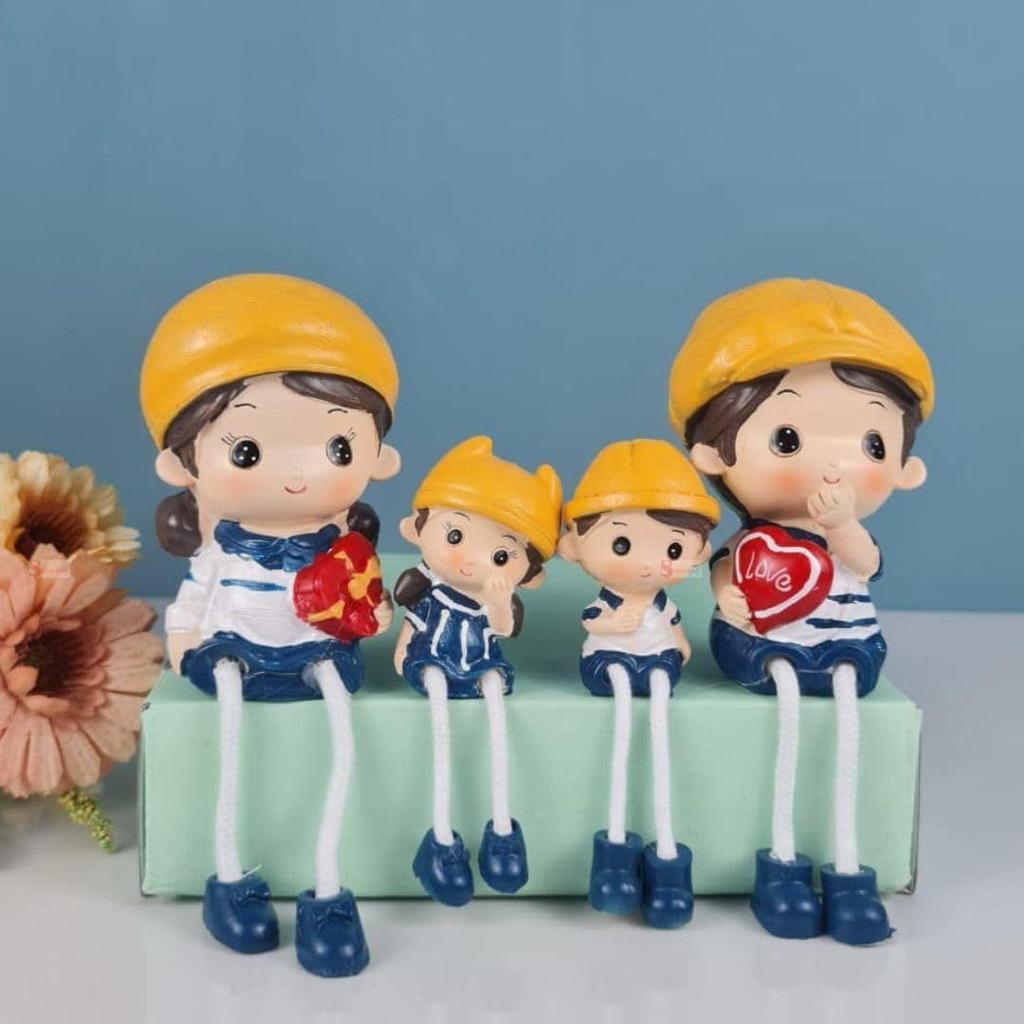 1 Set Hanging Legs Romantic Couple Showpiece | Cute Boy &Girl Gift for Him/Her, Mother's Day,Home Décor, Living Room