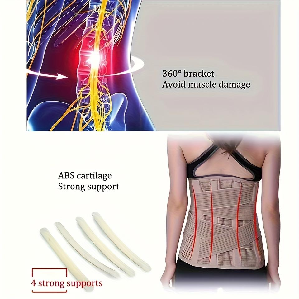 Back Brace For Men With 4 Stays Support Sciatica Herniated Disc Scoliosis Pain Relief Lower Back Support Belt
