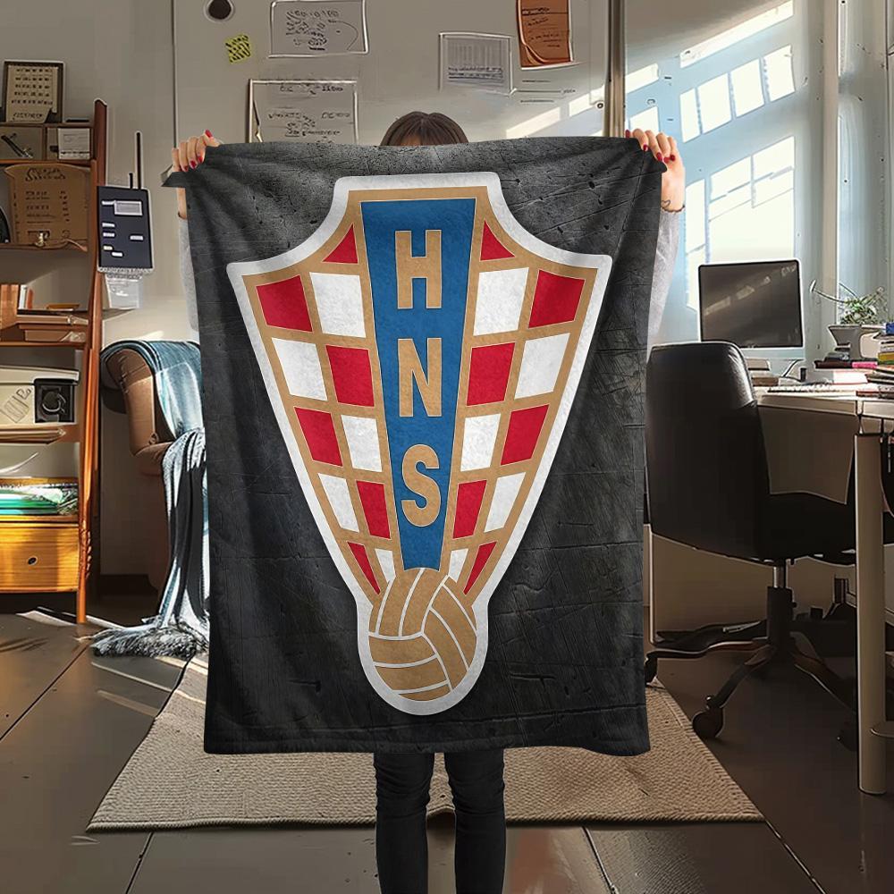 Croatia National Football Team Flannel Blanket, High quality Comfortable for All Seasons, Home Decor, Warmth and Comfort