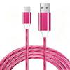 USB Fast Charging Cable LED Flowing Light Effect Waterproof Durable Cord for Car Outdoor Camping Phone Charge