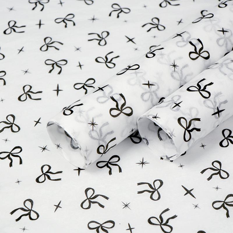 17g Printed Tissue Paper - Decorative Patterned Copy Paper For Gift Wrapping & Floral Packaging