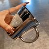 Creative Sparkling Water Cup Stainless Steel Modern Glass Cup Bling Coffee Mug  Desktop Decoration