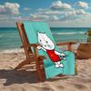 Ultra-Soft Beach Towel with Musti Theme,Ideal for Pool - Camping, Diving - Perfect Travel Essential, Vibrant Beach Towel.