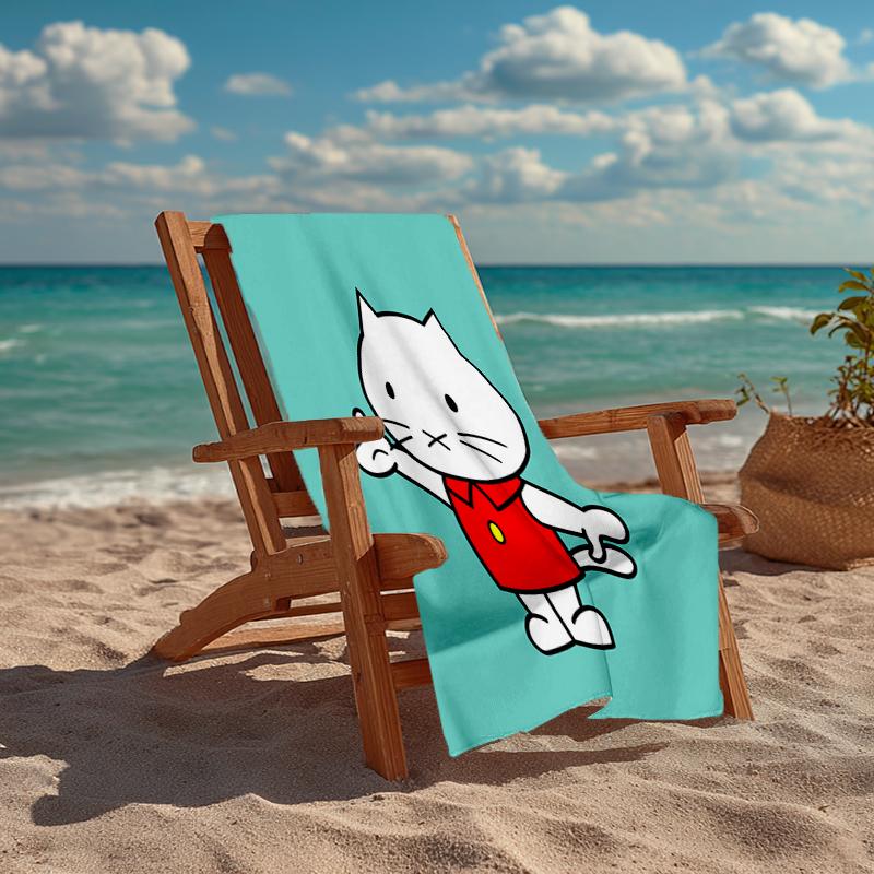 Ultra-Soft Beach Towel with Musti Theme,Ideal for Pool - Camping, Diving - Perfect Travel Essential, Vibrant Beach Towel.