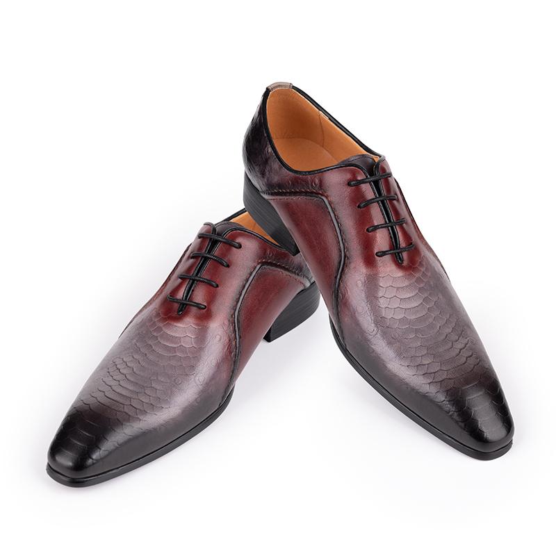 Fashion Factory Men Shoes Genuine Leather Dress Business Office Footwear Luxury Elegant Style Good Quality Wedding Banquet Fashion Shoes