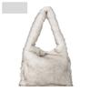 Niche Design Plush Underarm Bag Slouchy Faux Fur Handbag Winter Fur Bag for Women