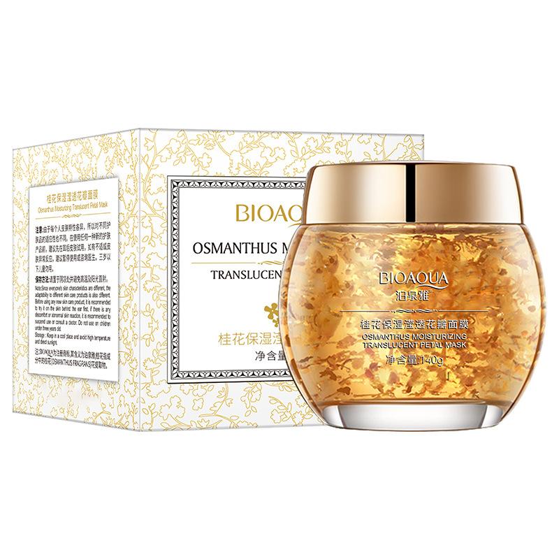 

Bioaqua Несмываемая ночная маска-крем с лепестками османтуса, эссенция, увлажняющий ночной крем, антивозрастной, против морщин, питательная маска для лица