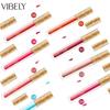 VIBELY 15 Color Does Not Take Off Makeup, Red Beads, Light Flashing Lip Glaze Makeup