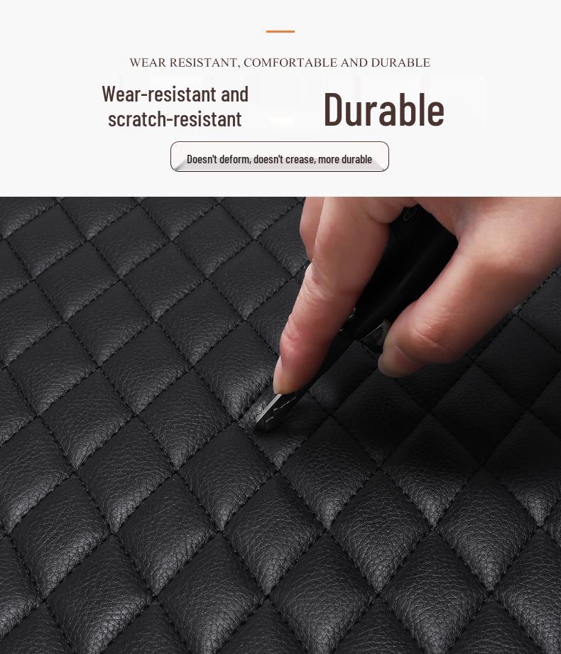 Universal Leather Car Seat Cushion Set - Single Piece, Cool Pad, Four Seasons, for Driver and Rear Row