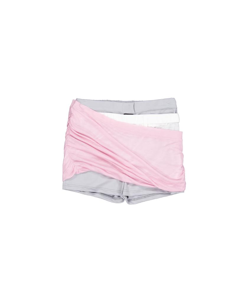 Peulaentigseobiseu Triple Layered Mini Skirt - Pink