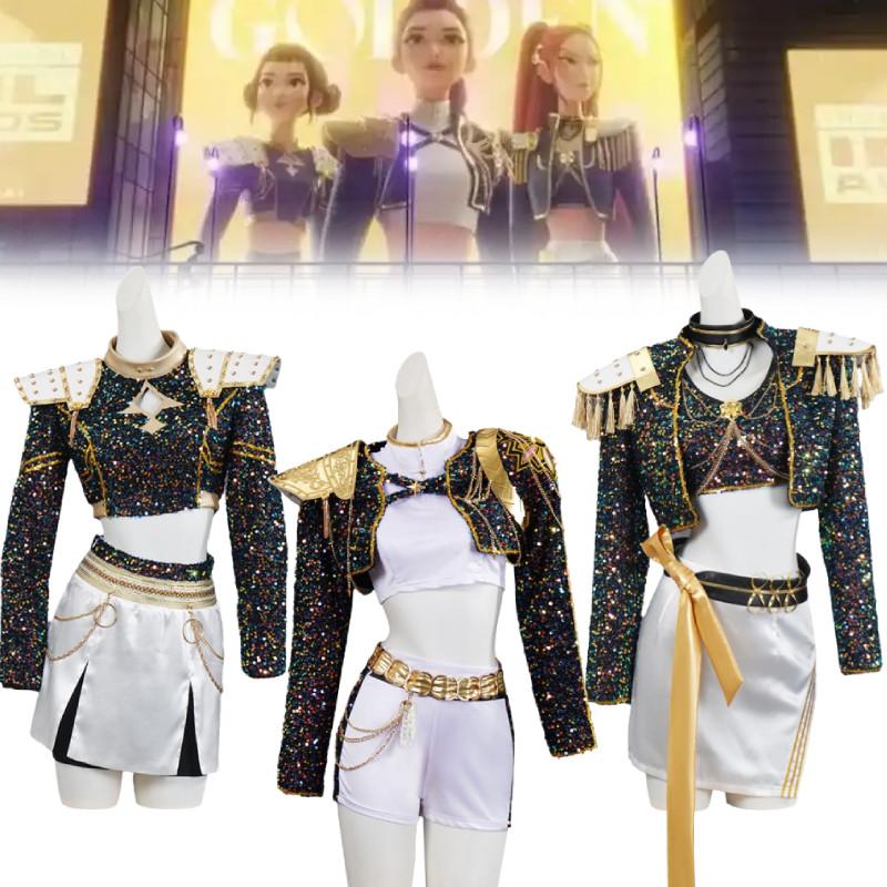 Kpop Demon Hunters Cosplay Costume Dress Halloween Party Stage Performance Gift