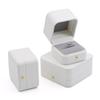 Flannel Lining Jewelry Packaging Box PU Leather Ring Case Necklace Collection Box  Wedding