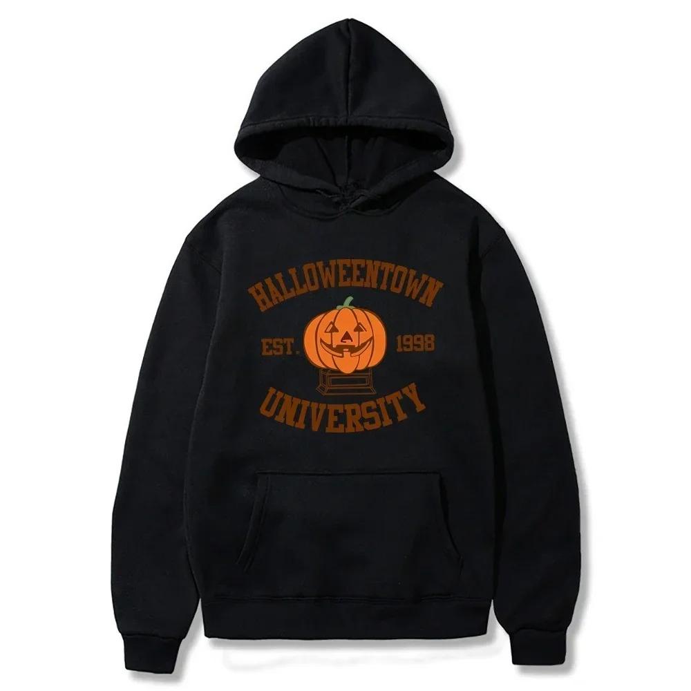 Halloweentown Hoodie Est 1998 Printed Pullover Vintage Halloween Town Woman Trendy Halloween Party Hoodies