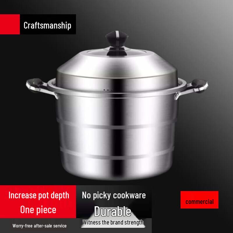 Large 3-Tier Stainless Steel Steamer Pot