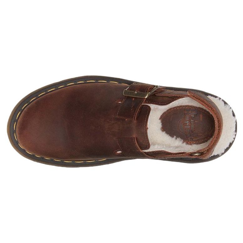 Dr. Martens Leather Comfortable Versatile Casual Shoes Women Shoes Dark-Brown 31060362