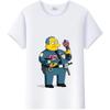 Casual Disney Cartoon Simpson Harajuku T-shirt Summer Blouses Ladies Men White Tees Tops Short Sleeve Blouses Women 90S Tshirt
