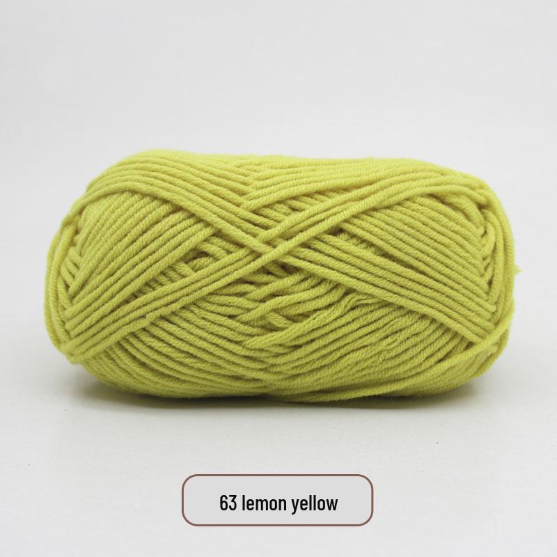 5-Strand Milk Cotton Yarn Scarf & Hand-Knitted Hat Yarn - Baby Soft, Medium Thickness, Free Shipping