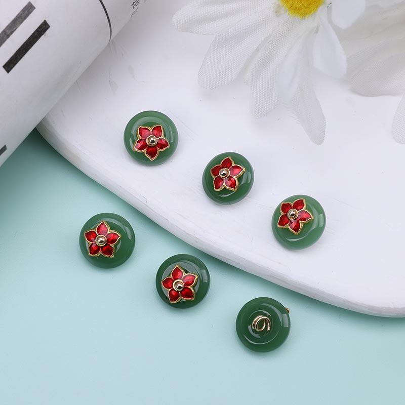 Retro Jade Green Pi Xiu Pendant Charm for Hanfu - DIY Handmade Jade Button Bracelet Accessory