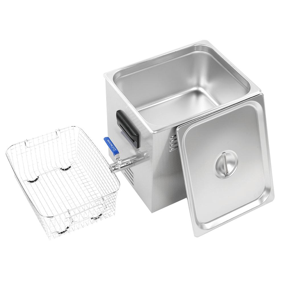 15L Stainless Steel Ultrasonic Cleaner with Digital LED Timer Heater for Jewelry Glasses Metal PartsEU 200 240V