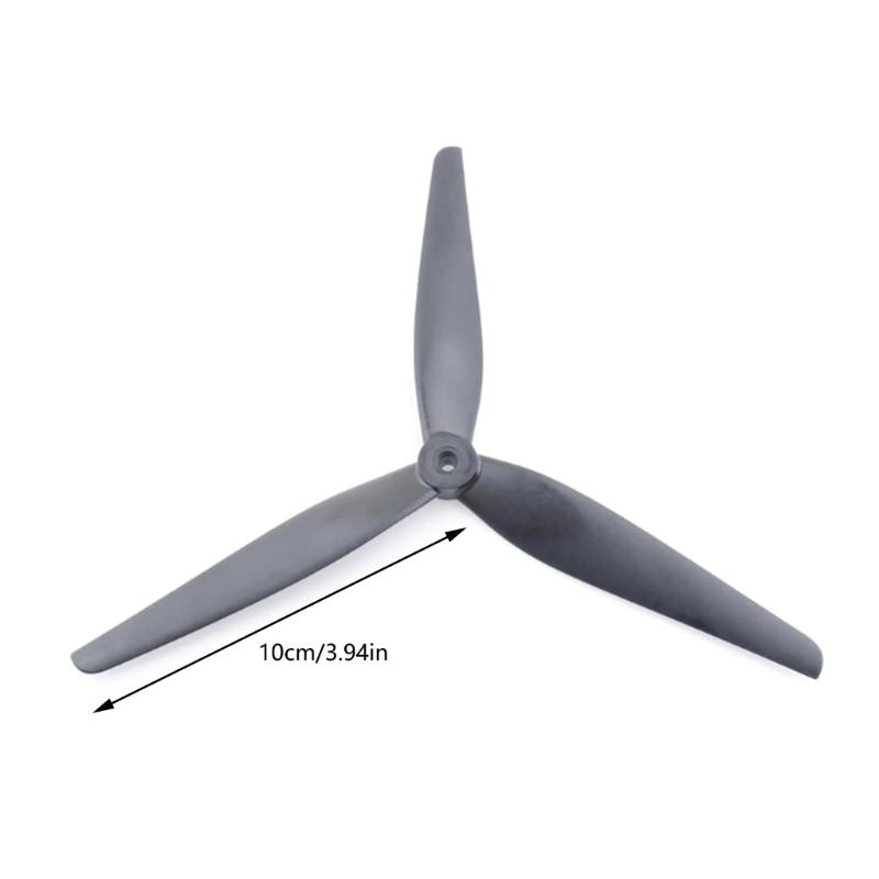 (2CW+2CCW) 10X4.5X3 1045 3-Leaf Black-Glass Fiber Reinforced Nylons Propellers for MacroQuad 10inch Cinelifter