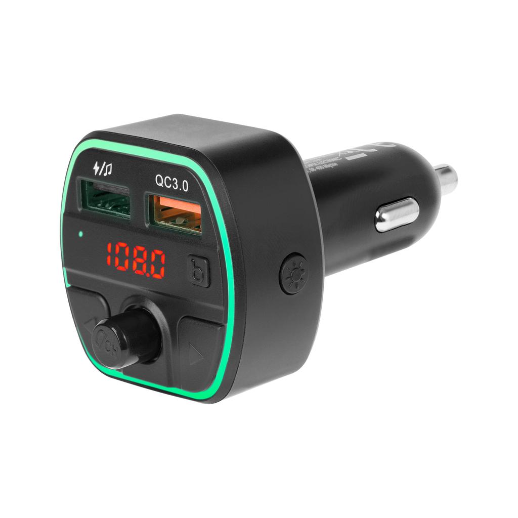 Bluetooth 5.0 Car Transmitter 2xUSB LED 12 - 24 V Peying