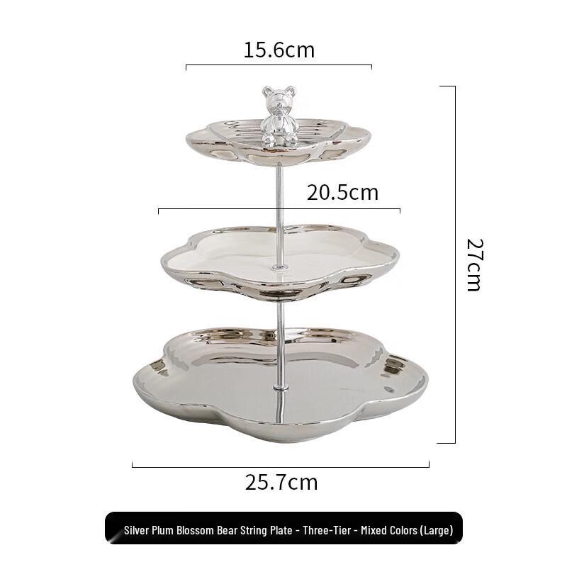 Nordic Ceramic Multi-tier Fruit and Pastry Plate
