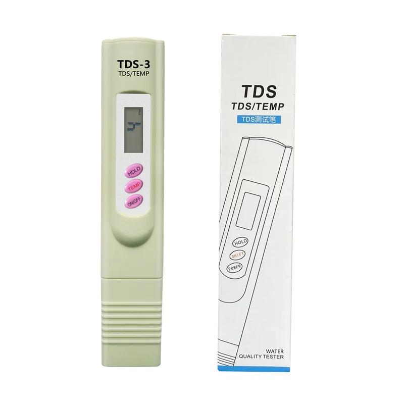 

Digital TDS Meter 0-9999 PPM Precision Water Tester Pen for Aquarium Hydroponics Drinking Water Quality Testing білий