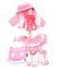 [Teddy Bear Mail Order Alice] Shellie May Clothes Dress-up Costume Going Out with Backpack Pink No Body for S Size