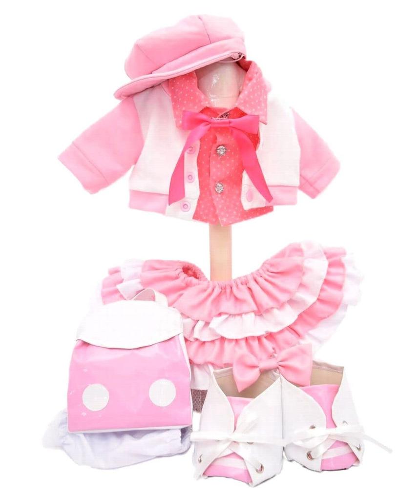 [Teddy Bear Mail Order Alice] Shellie May Clothes Dress-up Costume Going Out with Backpack Pink No Body for S Size