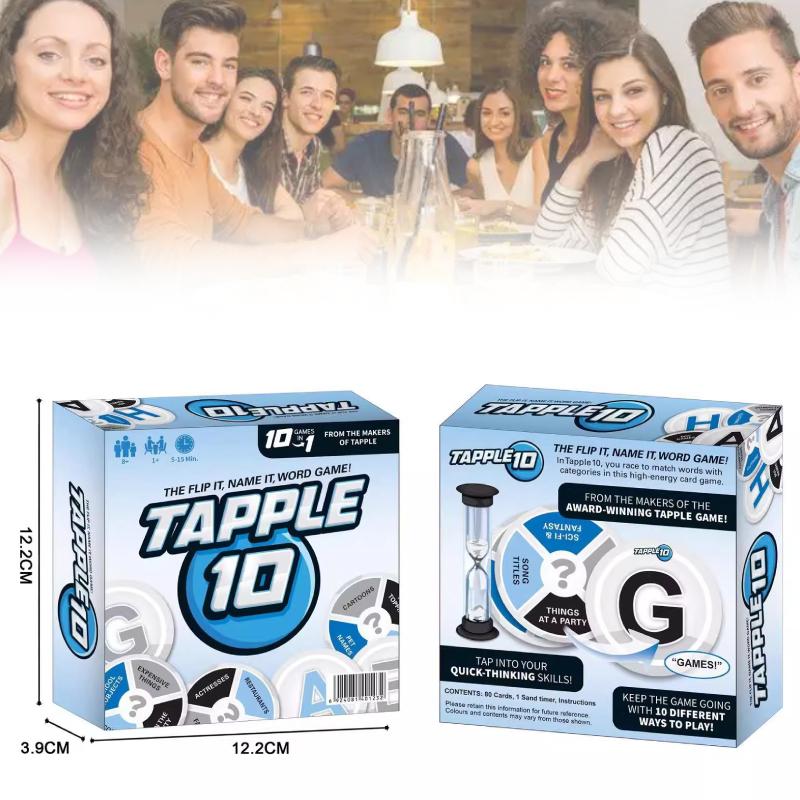 Game Word Tapple Fast Paced Family English Board Game Learning Play Ages All