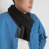 Prodigal Cashmere Reversible Scarf for Men Black and Charcoal 100% One-Loop (Free Size, Gray)