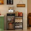 Modern Simple Multifunctional Coffee Machine Shelf Coffee Cup Holder Kitchen Storage Shelf with Drawer