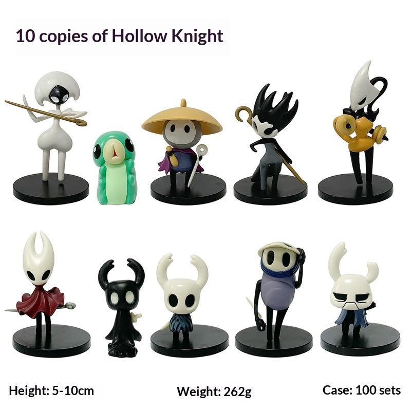 Hollow Knight Combat Version Hornet Little Knight Quirrel Anime Game Action Figures Model Kit Set Ornament Set Surprise Toy Gift