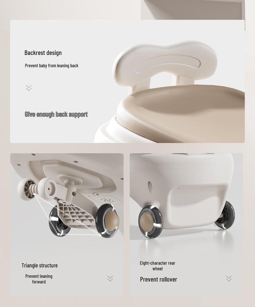 Kids' Twist Car: Anti-Rollover Ride-On Toy for Ages 1-6