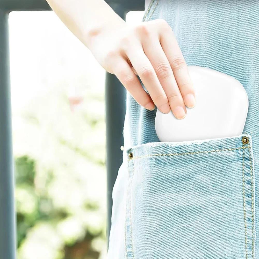 LED Lighted Travel Makeup Mirror Rechargeable 1x/5x Magnifying 3 Light Colors & Brightness Dimmable Portable Compact Mirror