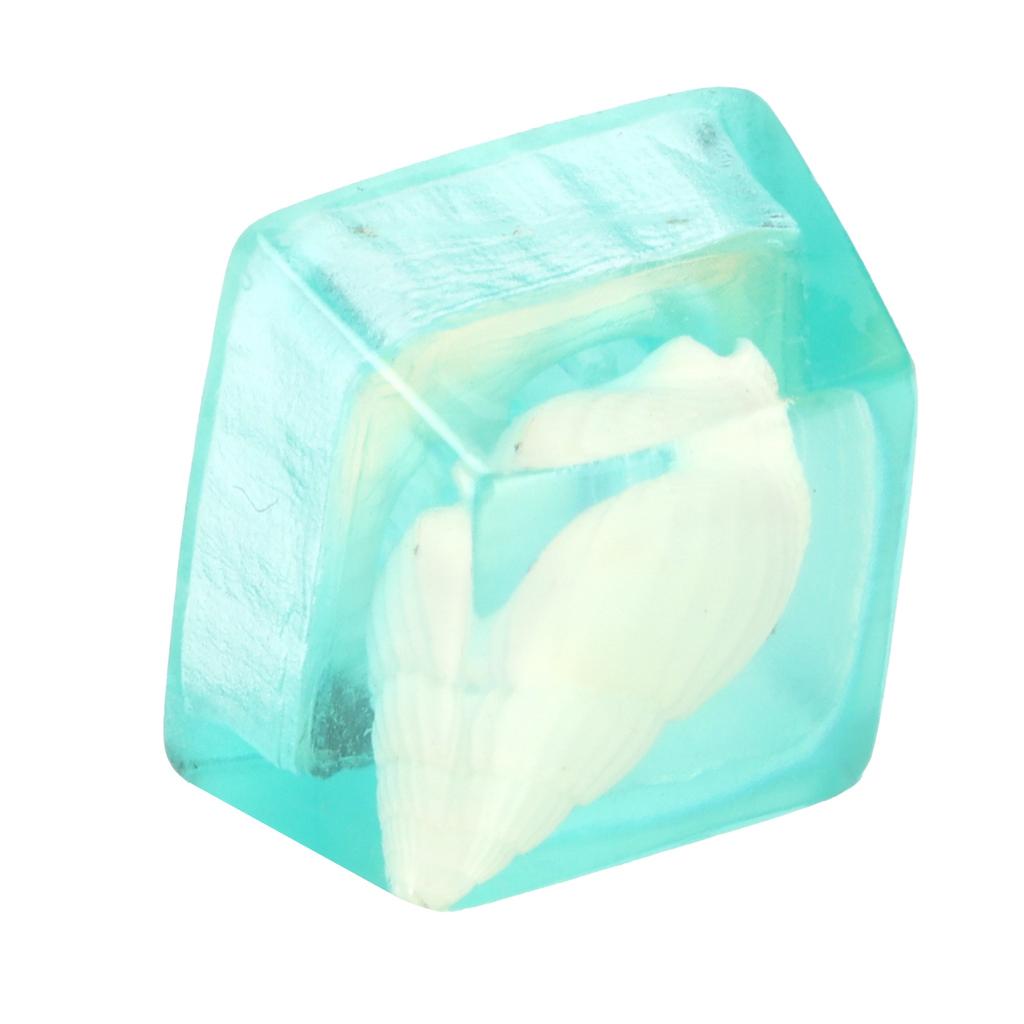 Műgyanta billentyűsapka Kézzel készített Korrózióálló Univerzális Mechanikus Billentyűzet Kiegészítők(Kék Héj )