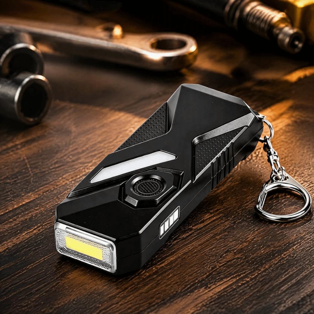 Double Front Lights Detection Lamp Rechargeable Mini Flashlight Atmosphere Lighting