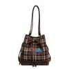 Plaid Dachshund Dog Bag Women's New Backpack Casual Large-capacity Bag