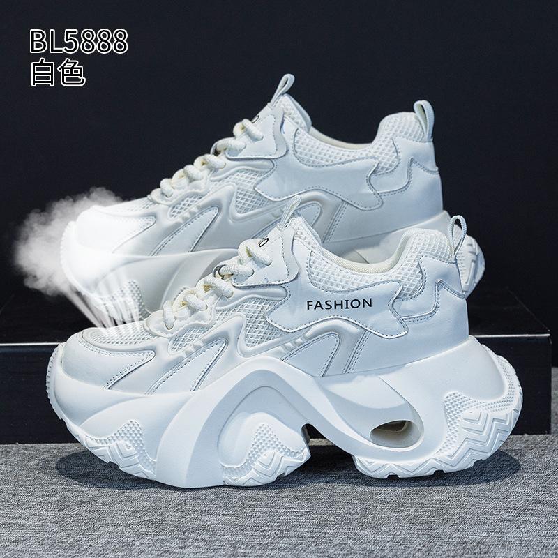 Thick-soled mesh dad shoes summer new thin ultra-light small casual sports shoes