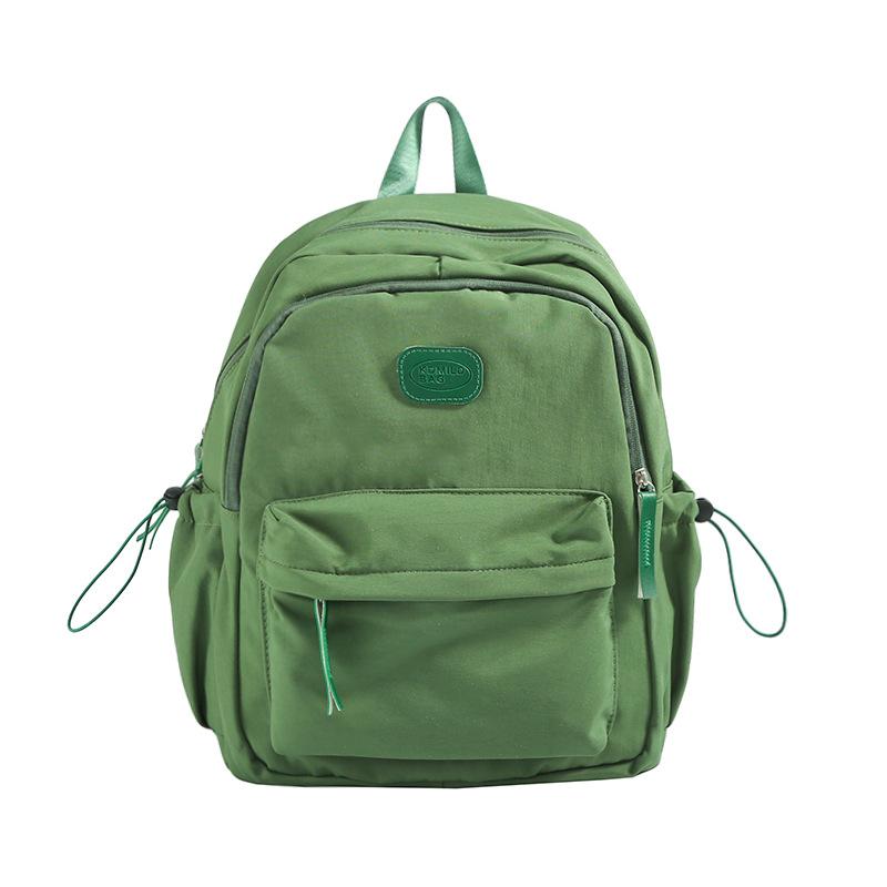Daily Commute Travel Sports Solid Color Student Schoolbag New Junior High School High School Large Capacity Backpack