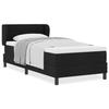 Bed Base with Mattress vidaXL Black 90x200 Cm Fabric 3339942