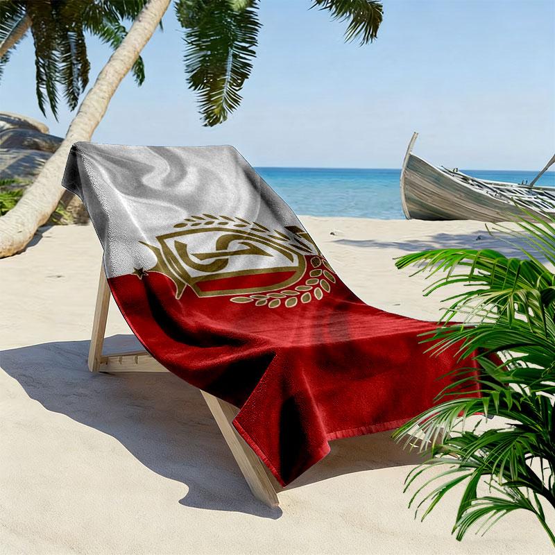 Standard Liege Print Beach Towel, Large Soft Quick Dry Towel for Beach Camping Swimming
