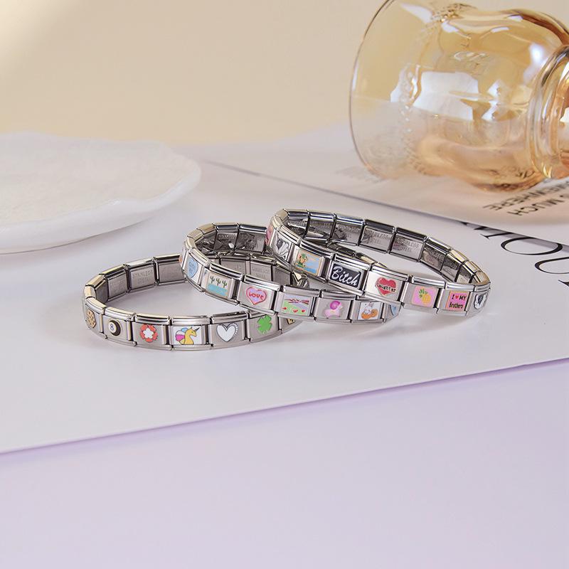 Versatile Stainless Steel Elastic Bracelet - Fashionable Unisex Design